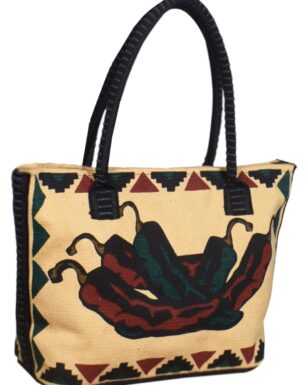Cotton Stencil Purse- Chile