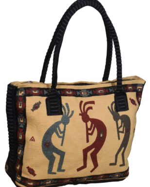Cotton Stencil Purse- Kokopelli