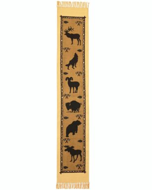 Cotton Stencil Table Runner - 14