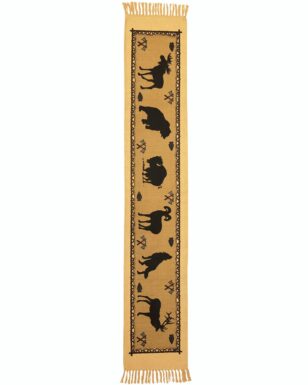 Cotton Stencil Table Runner  - 15 Horizontal