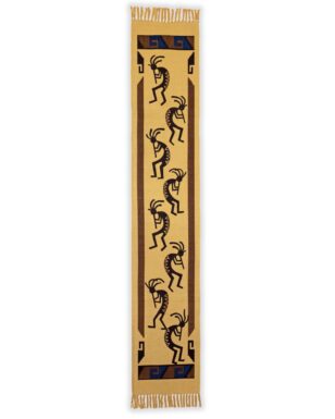 Cotton Stencil Table Runner - 1