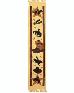 Cotton Stencil Table Runner - 4