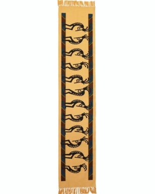 Cotton Stencil Table Runner  - 6 Horizontal