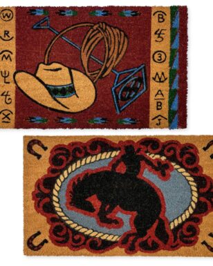 4 Pack Western Outdoor Coir Mats!