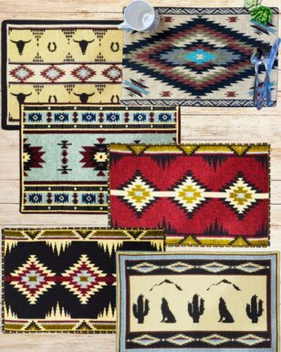 30 Pack Southwest Jacquard Table Mats.