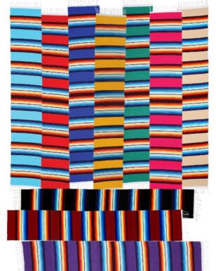 12 Assorted Serape Runners.