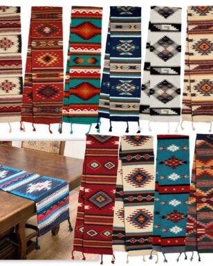 6 Maya Modern Wool Table Runners.