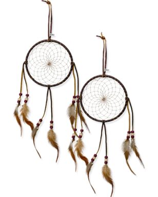 GIFT SHOP SPECIAL! 15- Popular 5" Leather Dream Catchers !