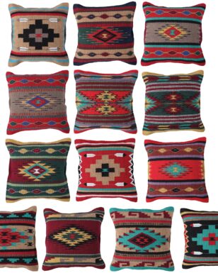 12- Cotton Azteca Pillows,