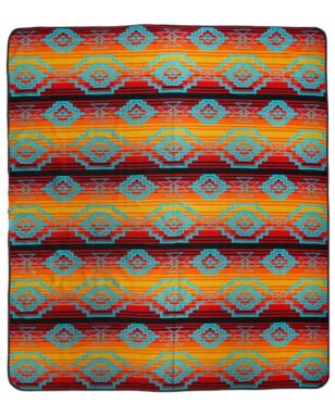 Bedspread 7038 - QUEEN, Yellow, Orange, Red