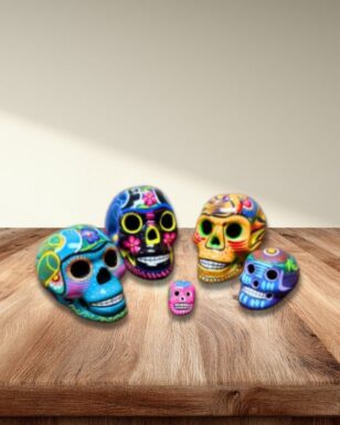Ceramic Day of Dead Skull