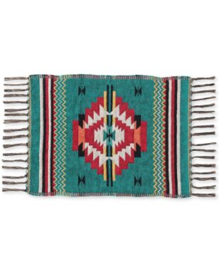 Cotton Accent Table Mats, #2, #5, #8 - Teal