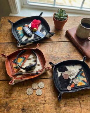 Fabric/Cowhide Tray
