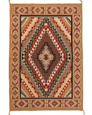 Hand Woven Wool Trading Post Rug 603