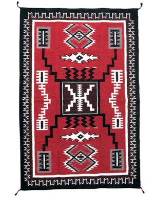 Hand Woven Wool Trading Post Rug 631
