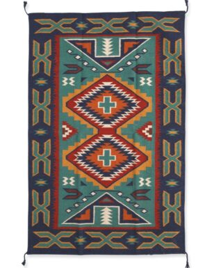 Hand Woven Wool Trading Post Rug 783