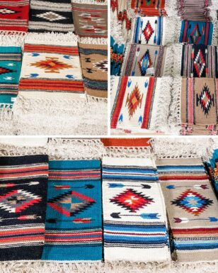 Handwoven Wool Chimayo Style Mats