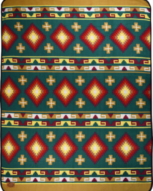 60" X 80" Fleece Lodge Blanket #15A
