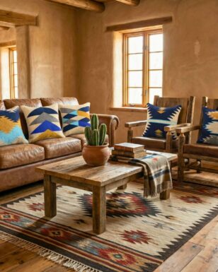 Blue Dunes Cushion Cover 5 Pcs Set