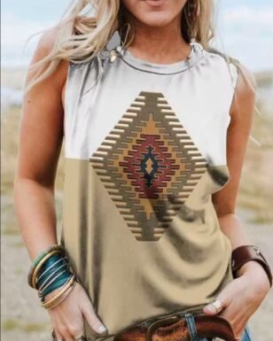Printed Sleeveless Top 3