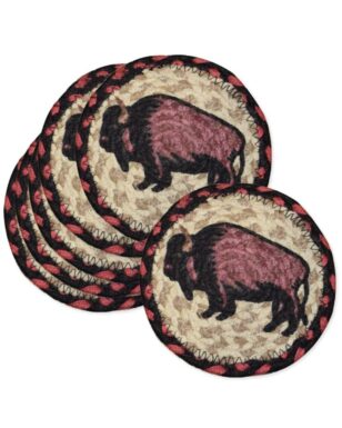 6pk Braided Jute Coasters <br>Design #11