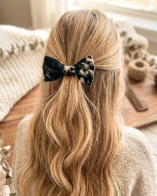 Cowhide Hair Bow