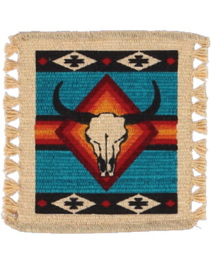 6pk Cotton Stencil Coasters  <br> Southwest Design 179A