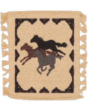 6pk Cotton Stencil Coasters <br>Design 22