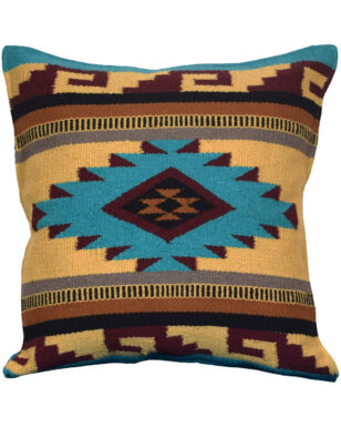 Handwoven Cotton Azteca Pillow Cover, Design #5