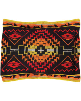 PILLOW SHAM 7036 - Black, Orange, Red