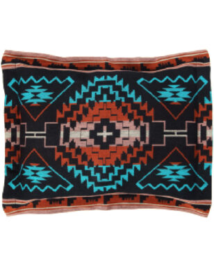 PILLOW SHAM 7036 - Black, Rust, Teal