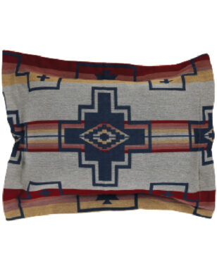 PILLOW SHAM 7040 - Smoke, Blue, Brown