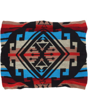 Pillow Sham 7043 - Black, Blue, Tan