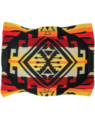 Pillow Sham 7043 - Black, Red, Yellow