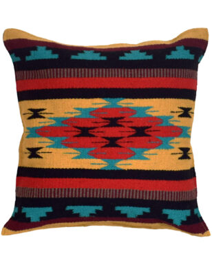 Handwoven Cotton Azteca Pillow Cover, Design #8