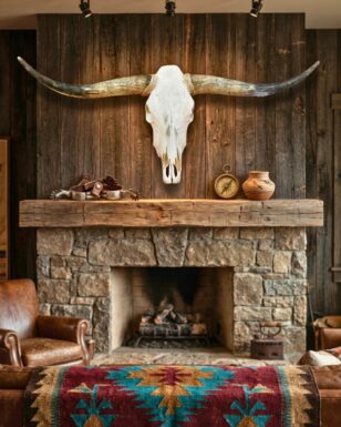 Genuine Plain Skulls with Long Horns