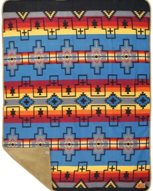 Sherpa-Lined Lodge Blankets, Design #1