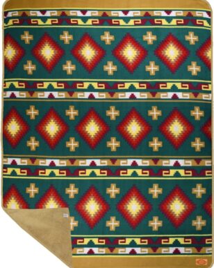 Sherpa-Lined Lodge Blankets, Design #15A