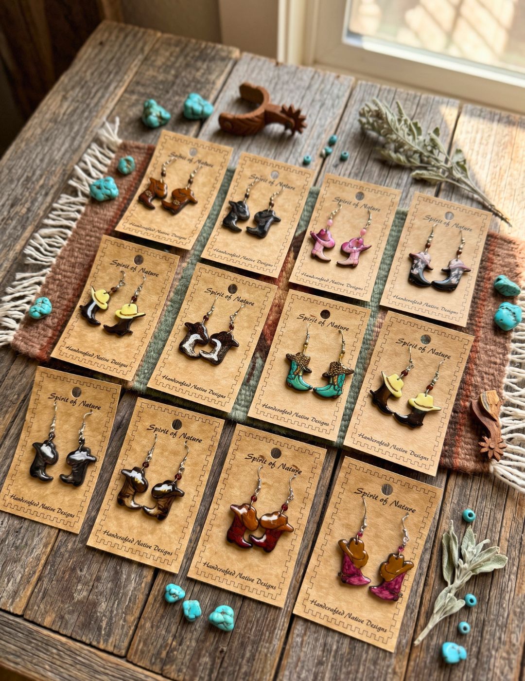 Boot and Hat Earrings