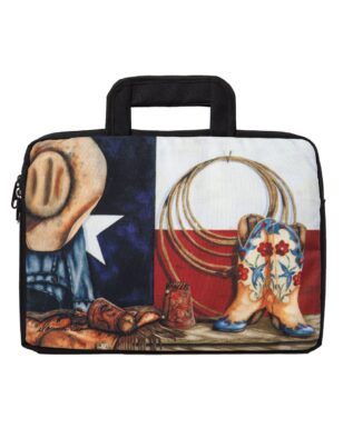 Western Print Small Laptop Bag #102