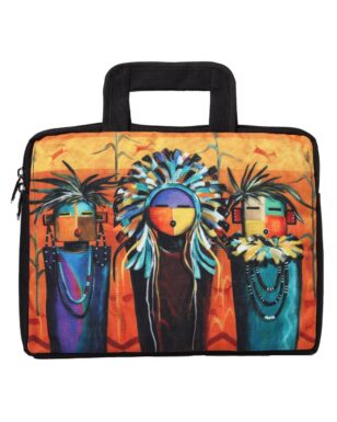 Western Print Small Laptop Bag #115