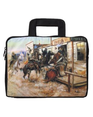Western Print Small Laptop Bag #209