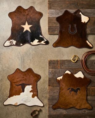 Mini Cowhide Patchwork Rug