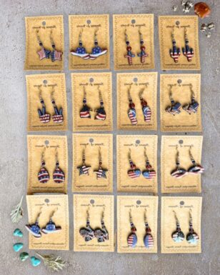Red, White and Blue Earrings