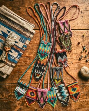 Square Beaded Medicine Pouch