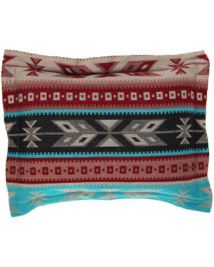 PILLOW SHAM 7028 - Red, Black, Teal