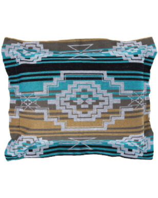 PILLOW SHAM  7038 - Tan, Teal