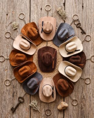 Small Cowboy Hat Keyring