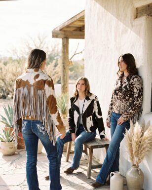 Genuine Cowhide Leather Fringe Jacket